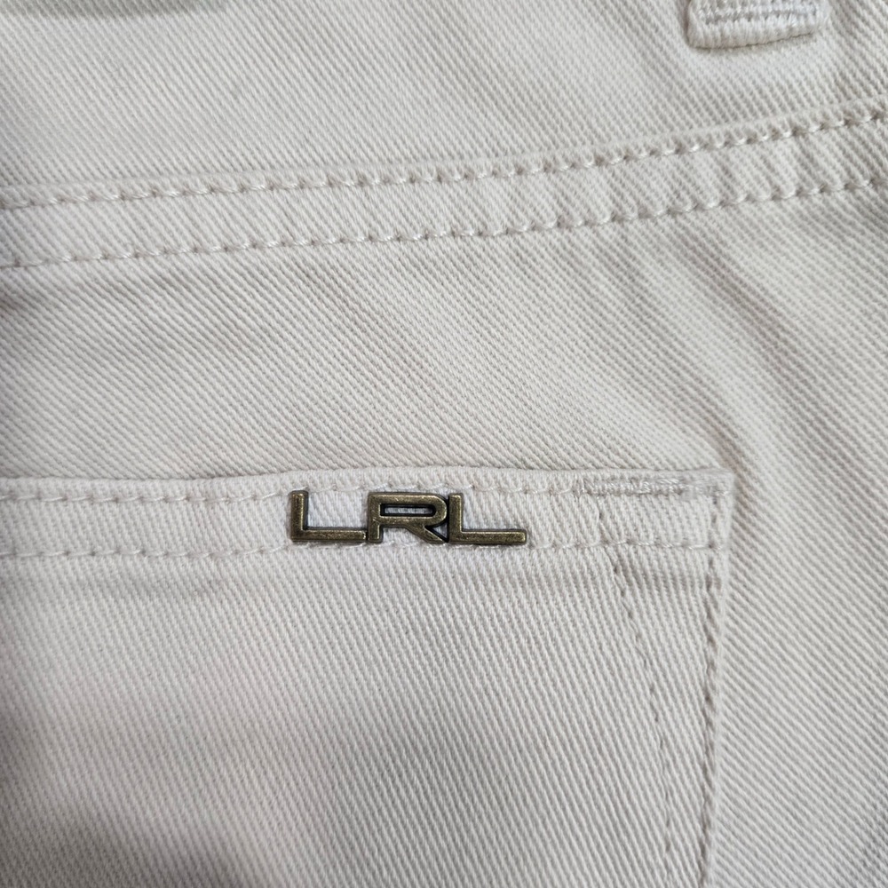 LRL Lauren Jeans Co. Ralph Lauren Women's Beige/Natural Jeans Size 16 NWT - Picture 3 of 4